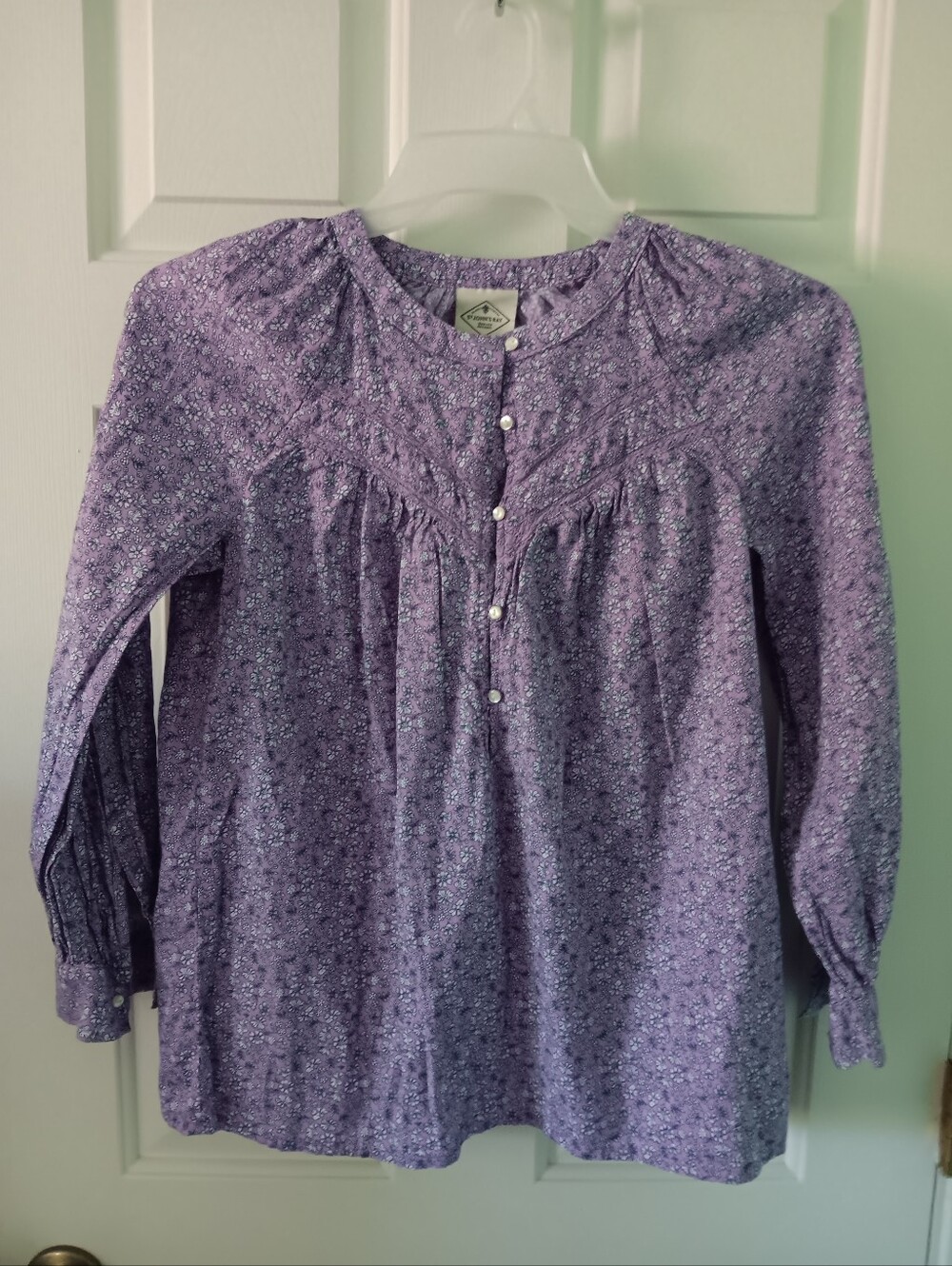 St John's Bay Purple Blouse Size M
